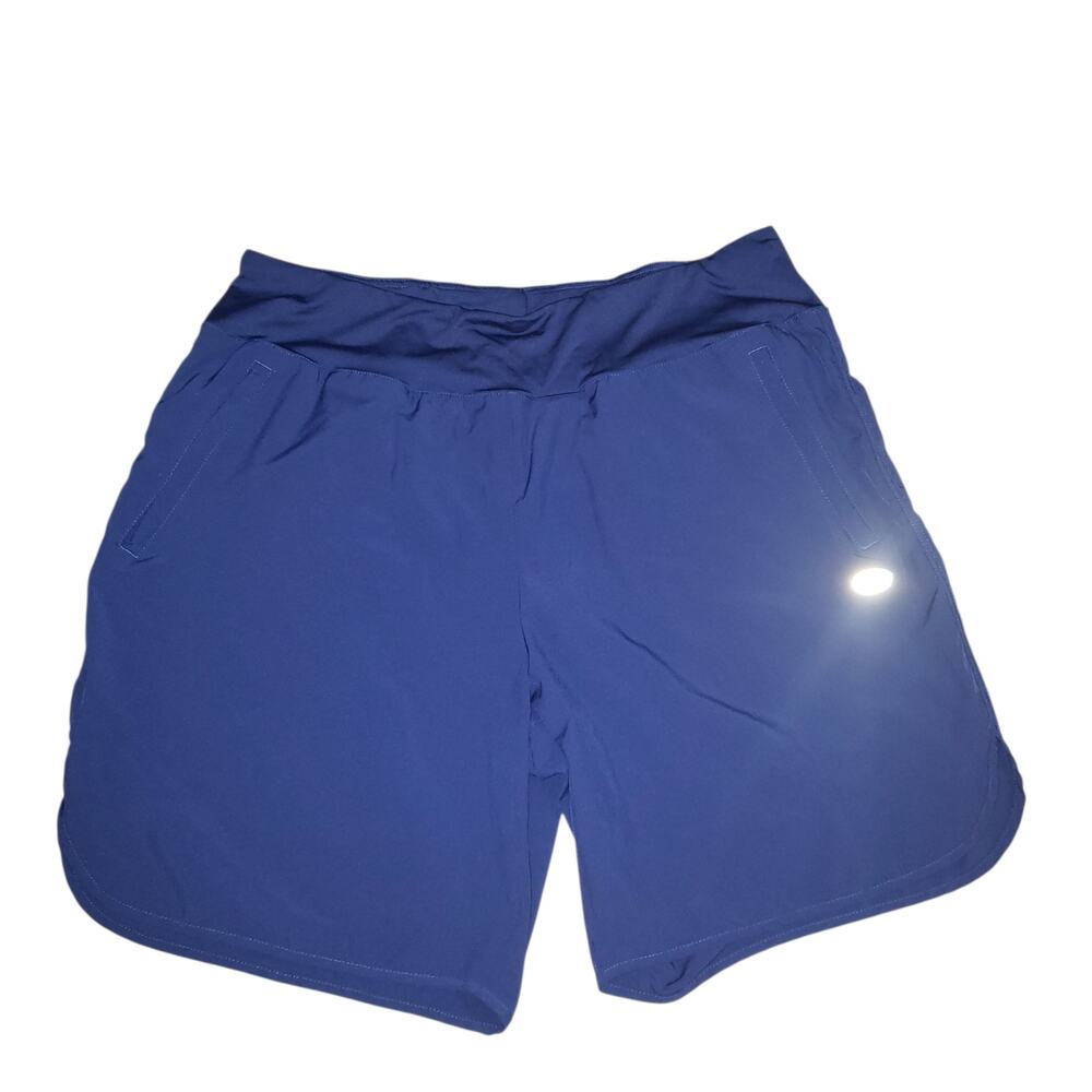 Maroaut XXL Blue Athletic Shorts Zipper Pockets Athleisure Casual Activewear